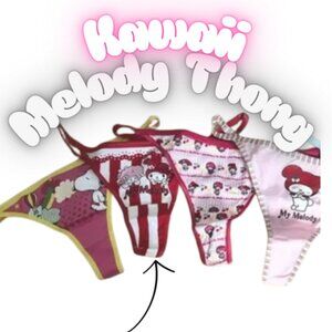 NEW Super Cute Kawaii My Melody Thong Anime Cotton Lingerie XS - XL